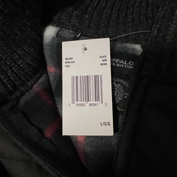 🆕 Buffalo David Bitton Men’s Walker Mockneck 1/4 zip size L - Picture 5 of 10